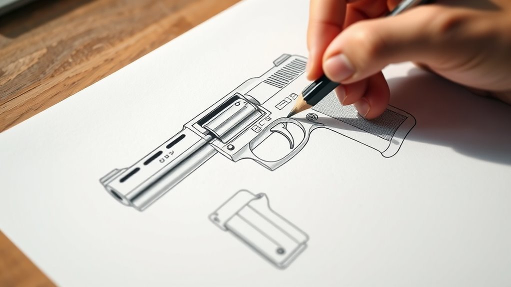 add main gun components accurately