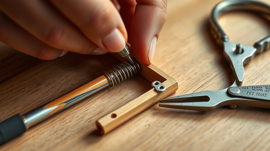 assemble spring loaded pencil