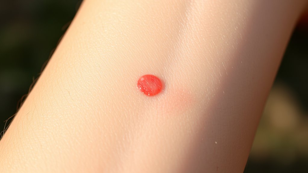 brief protective localized pain