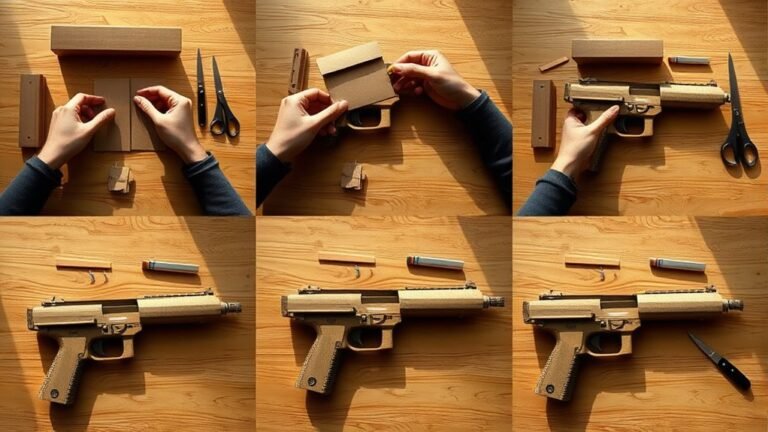 build a cardboard toy gun