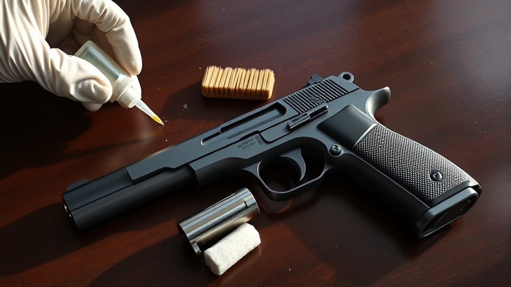 clean gun in steps