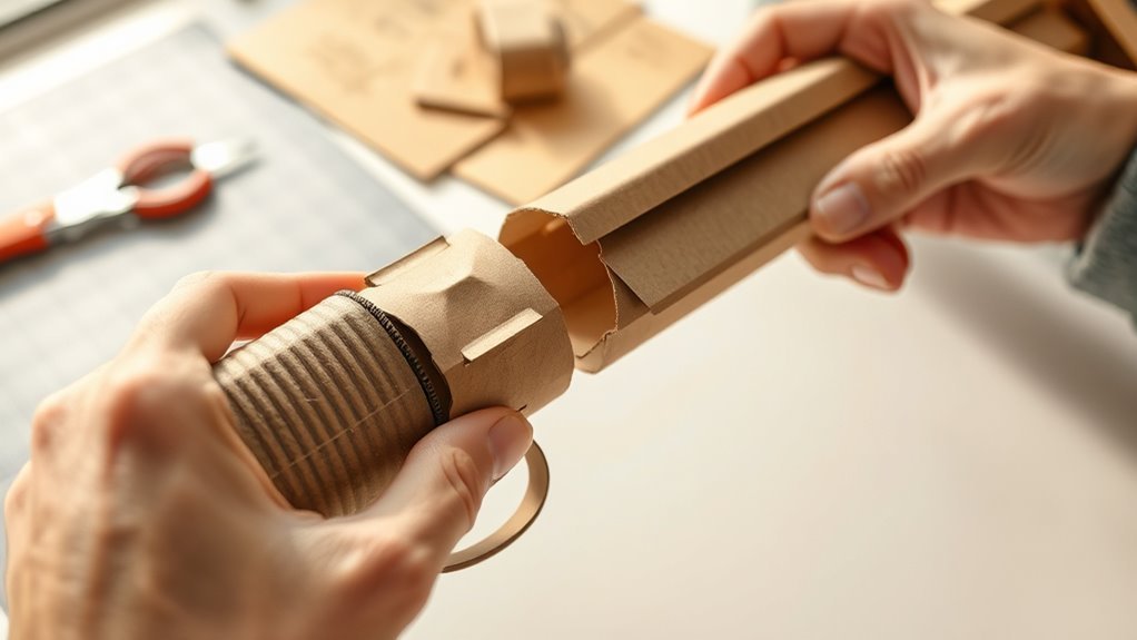 constructing sturdy cardboard barrel