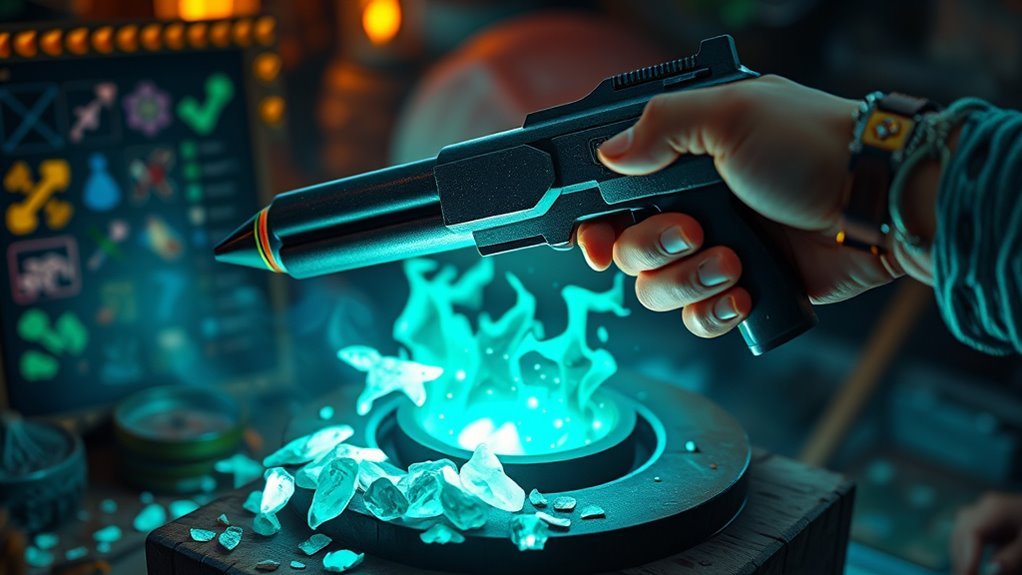 craft purification gun at anvil
