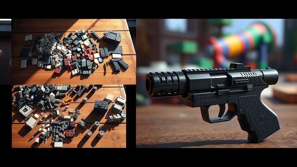 crafting a gun step by step