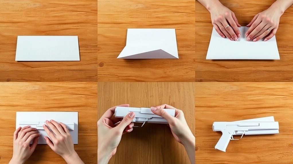 create a paper gun