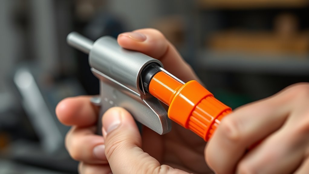 cut cartridge tip precisely