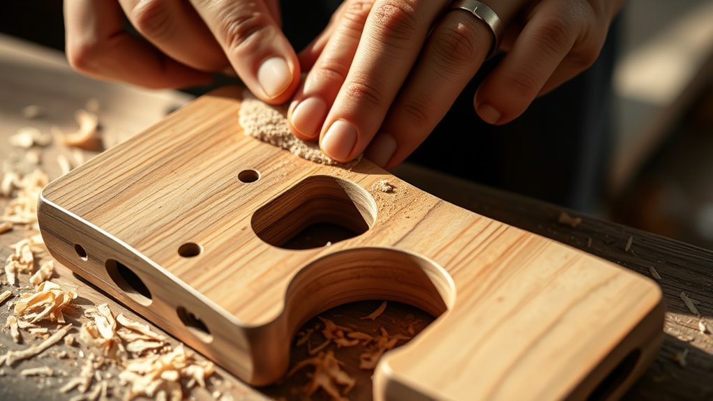 cut shape sand precisely