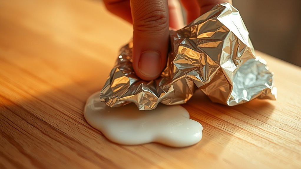 gentle aluminum foil removal
