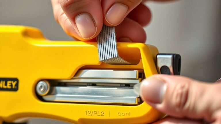loading staples into staple gun