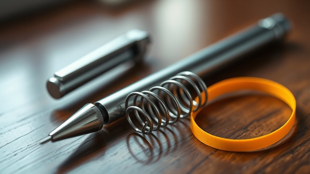 prepare pen insert spring