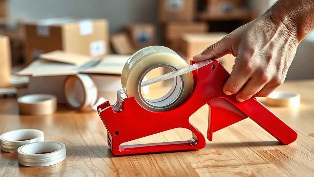 prepare workspace and tape