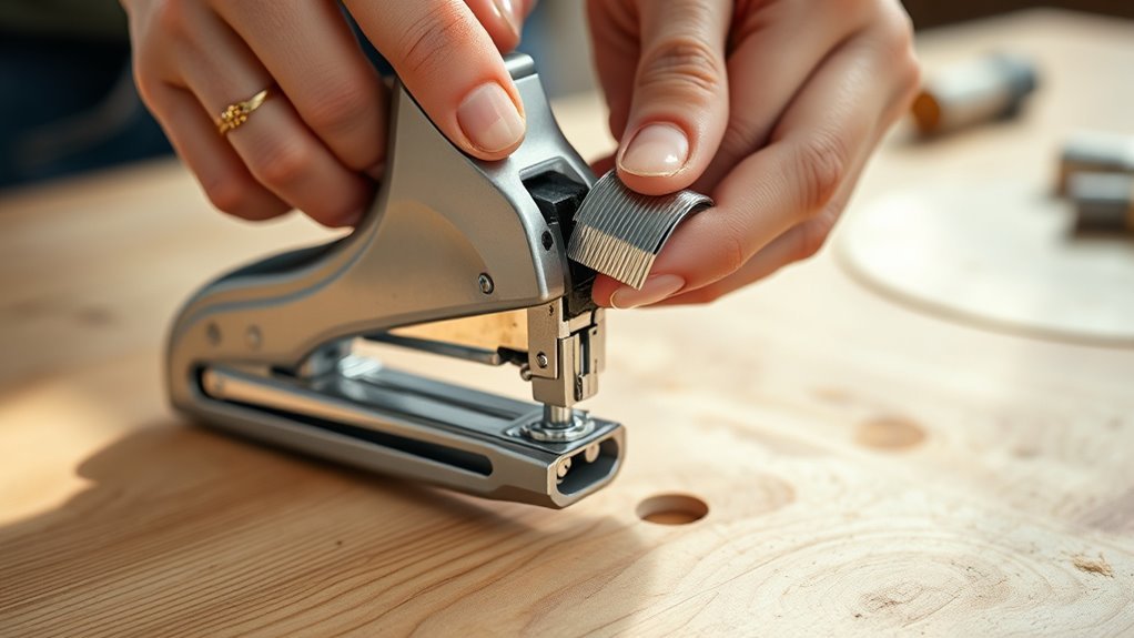 safe staple gun handling