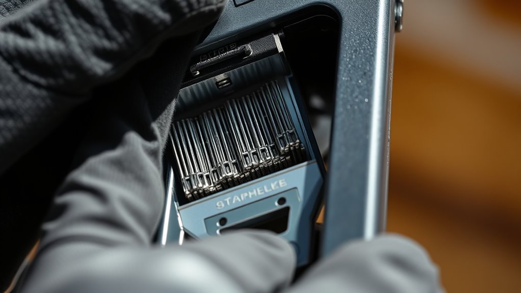 safe staple gun loading