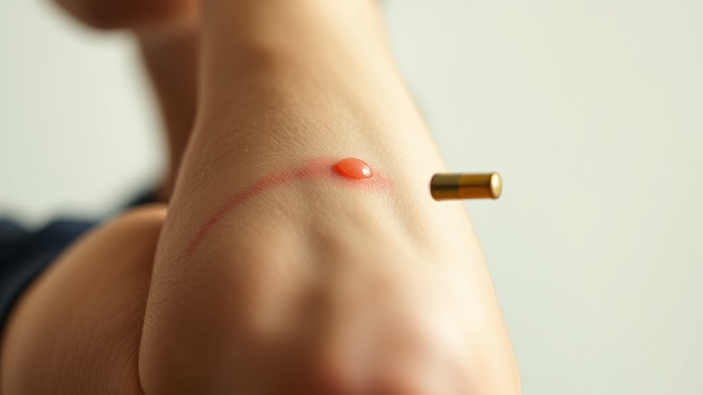 sharp brief manageable pain