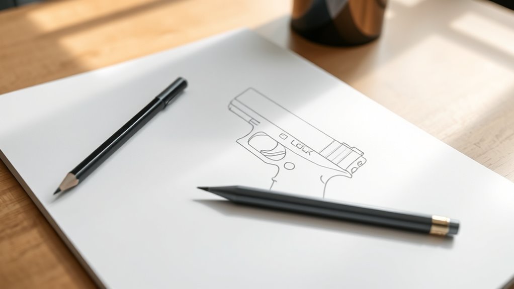 sketch basic glock shape