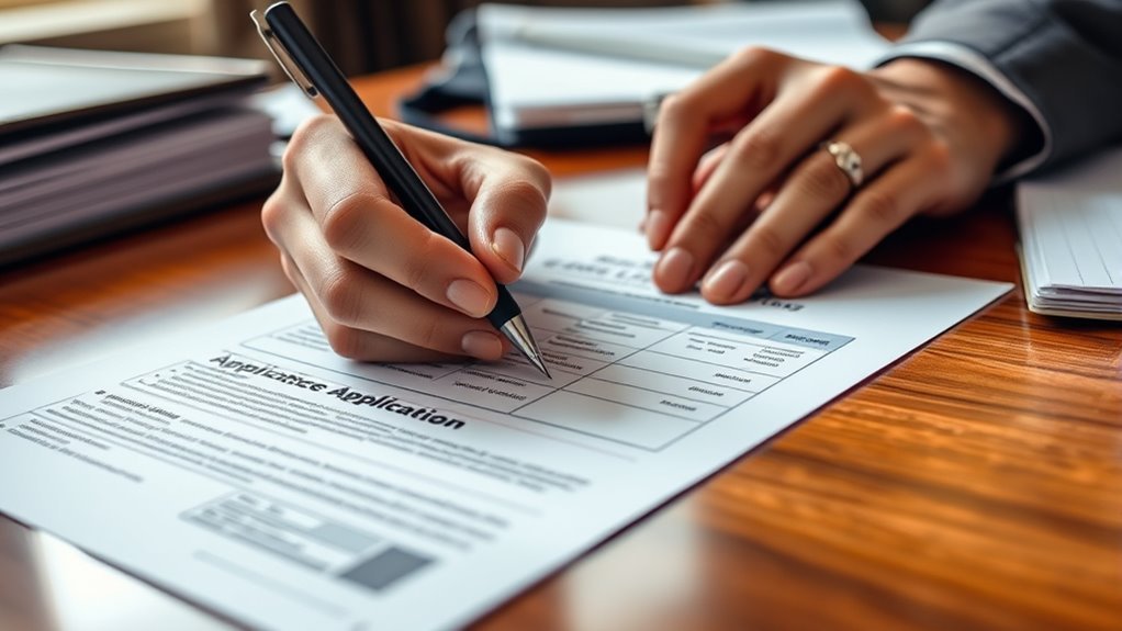 submit application with documents