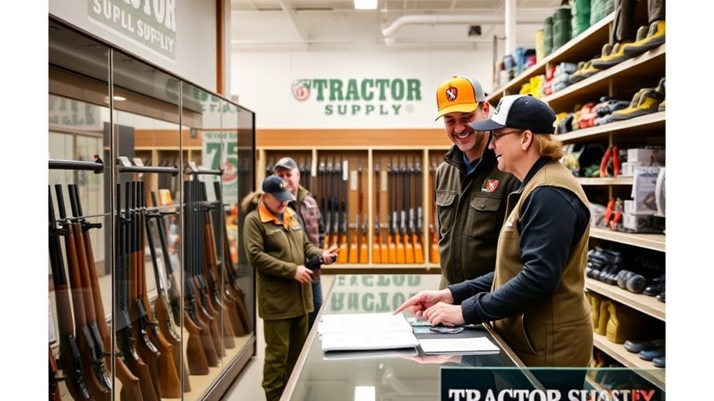 tractor supply gun sales process